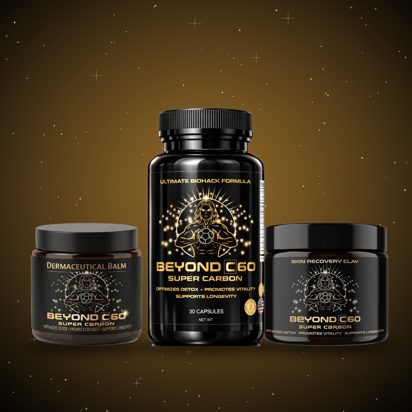 Holiday Gift Set: Capsules + Balm + Clay